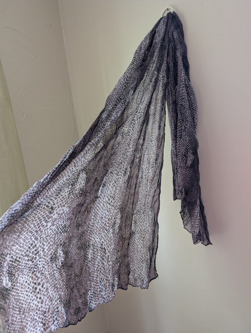 Purple Snakeskin Design Scarf